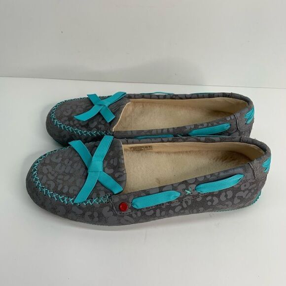 UGG Australia 1006201 7 I Heart Belle Slipper Flat‎ Shoes Leopard  Size 6  Used - Picture 3 of 9
